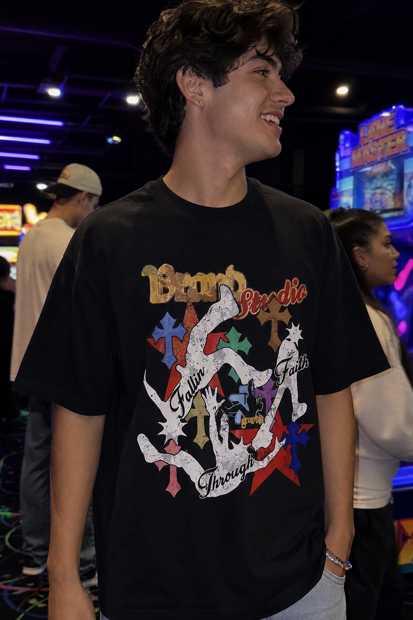 City Off Domes Urban Glitch Black T-Shirt