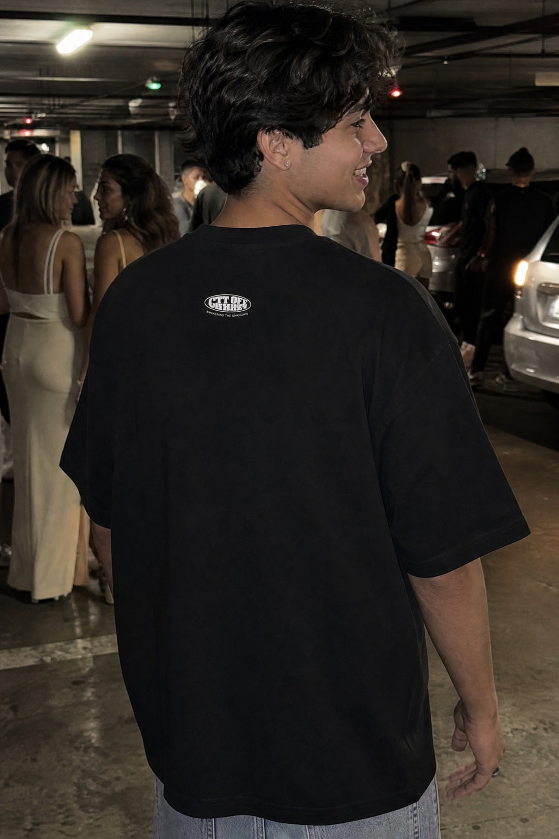 City Off Domes Urban Glitch Black T-Shirt