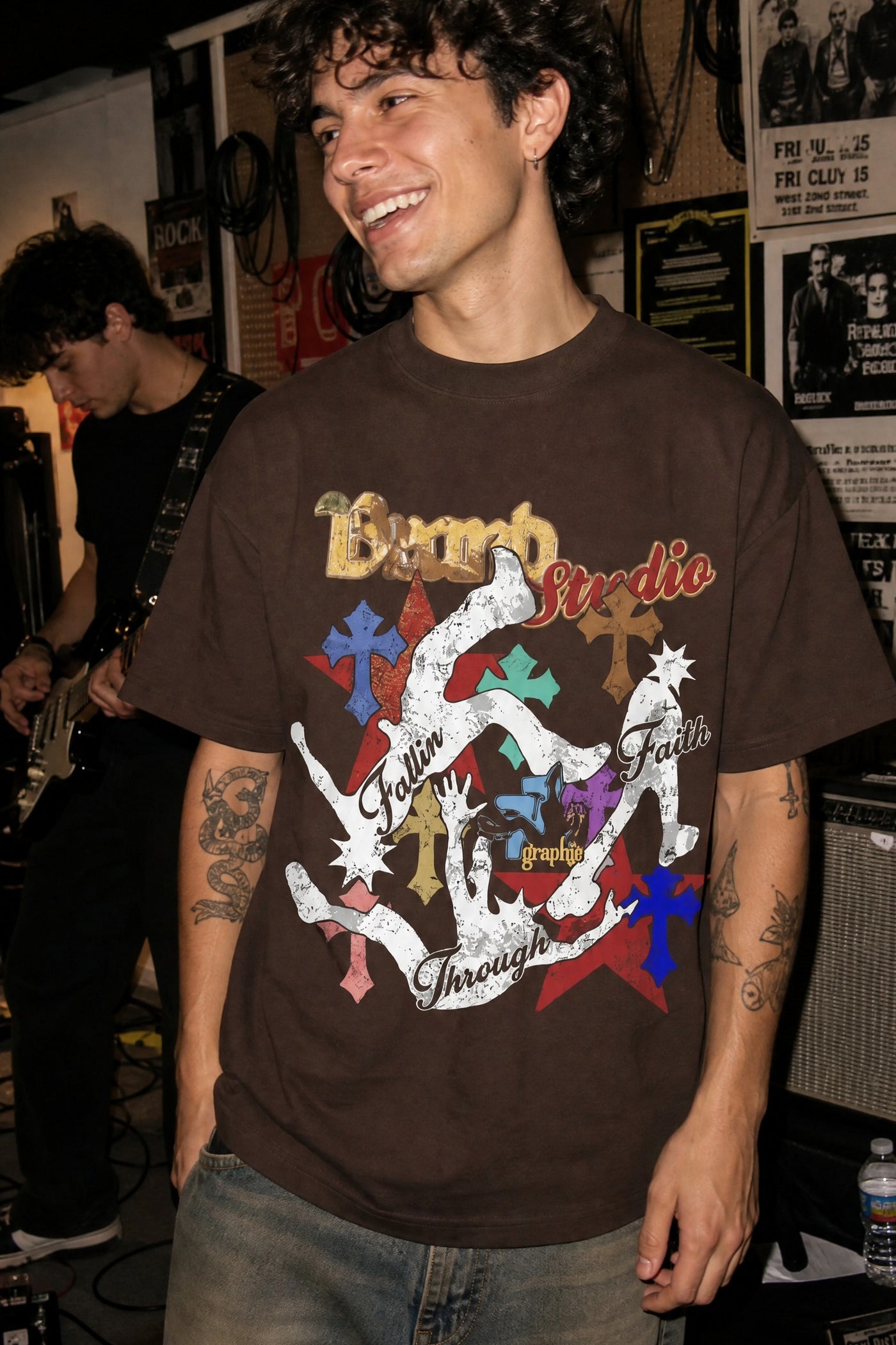 City Off Domes Urban Glitch Brown T-Shirt