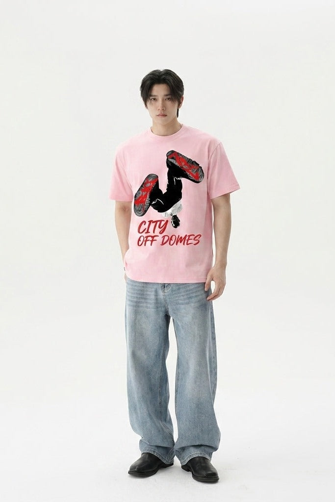 City Off Domes Vision Error Pink T-Shirt