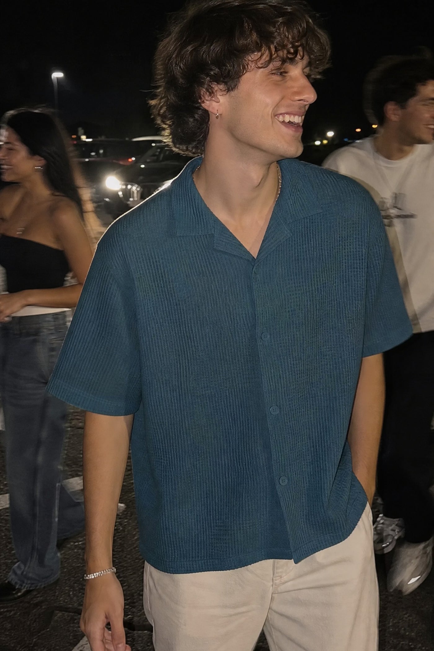 City Off Domes Waffle Shirt Teal