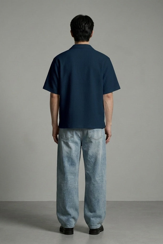 City Off Domes Waffle Shirt Teal