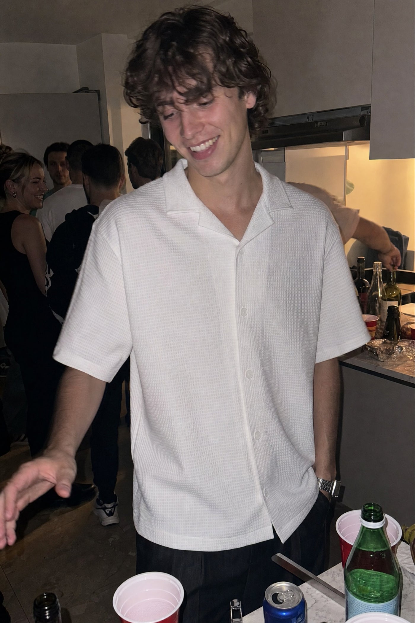 City Off Domes Waffle Shirt White