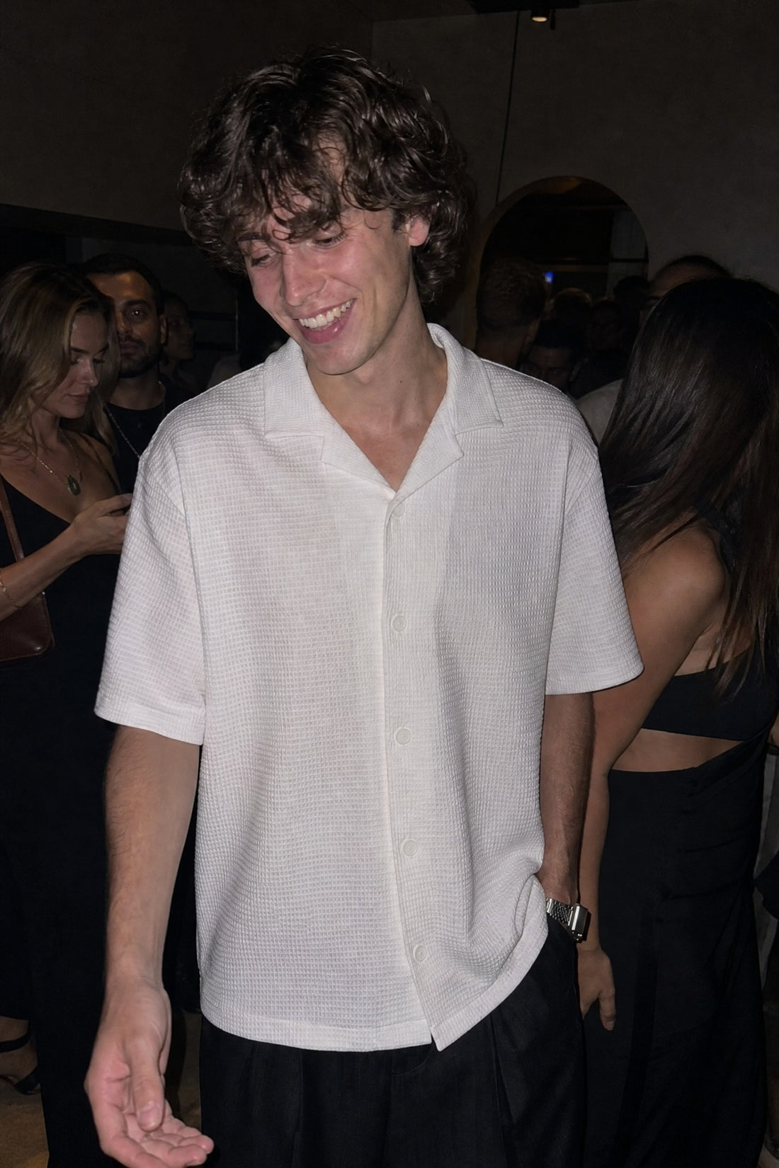 City Off Domes Waffle Shirt White