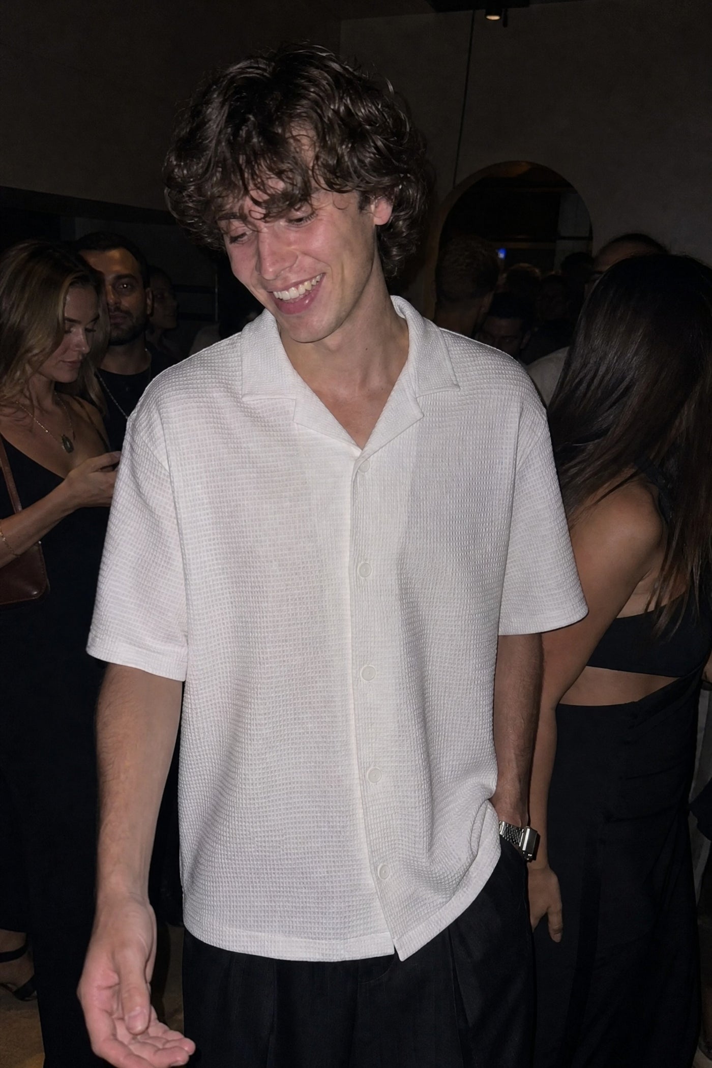 City Off Domes Waffle Shirt White