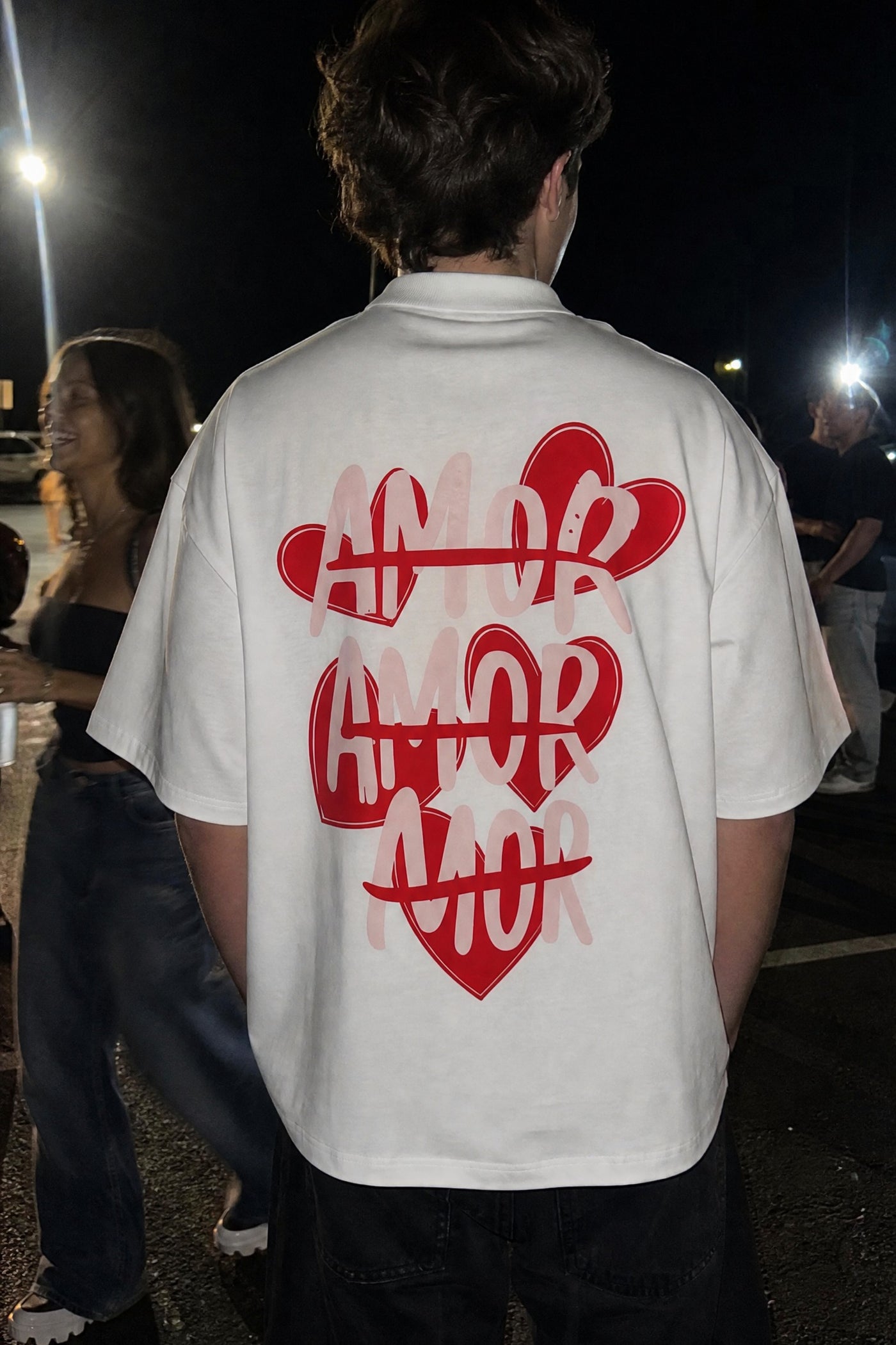 City Off Domes Heart Riot White Quarter Zip T-Shirt