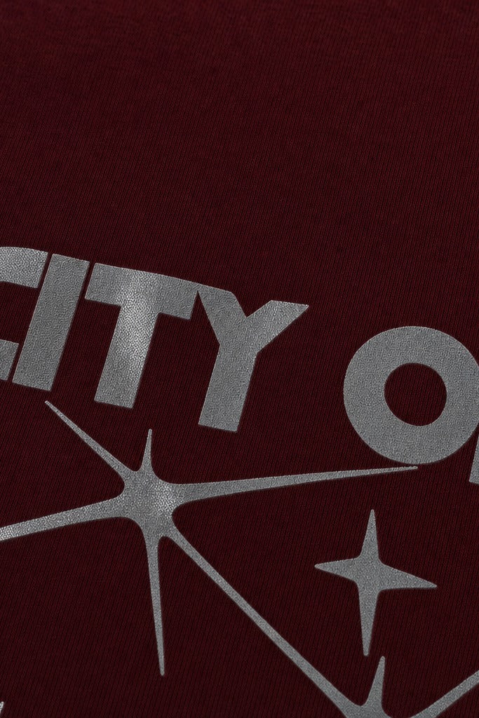 City Off Domes Star Explosion Maroon Tank Top