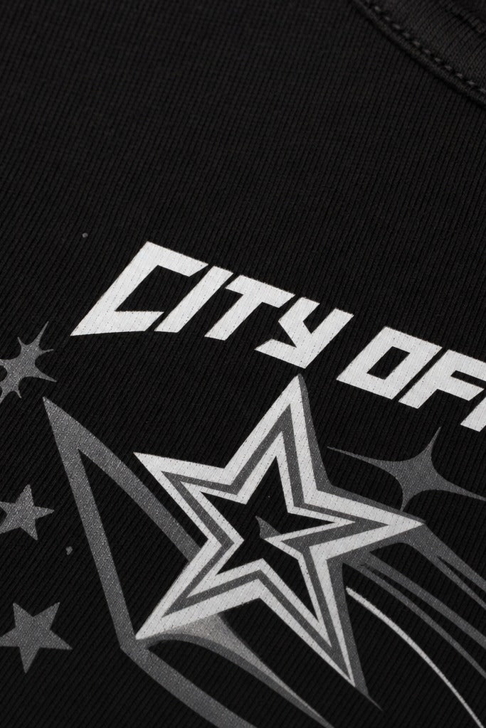 City Off Domes Star Storm Black Tank Top