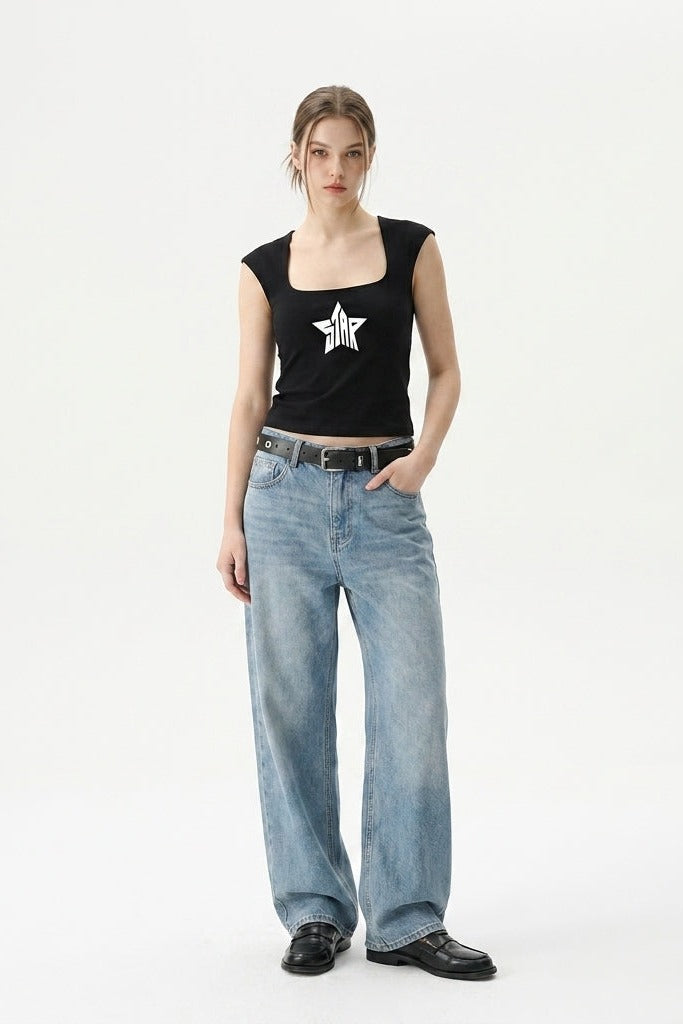 City Off Domes Star Storm Black Tank Top