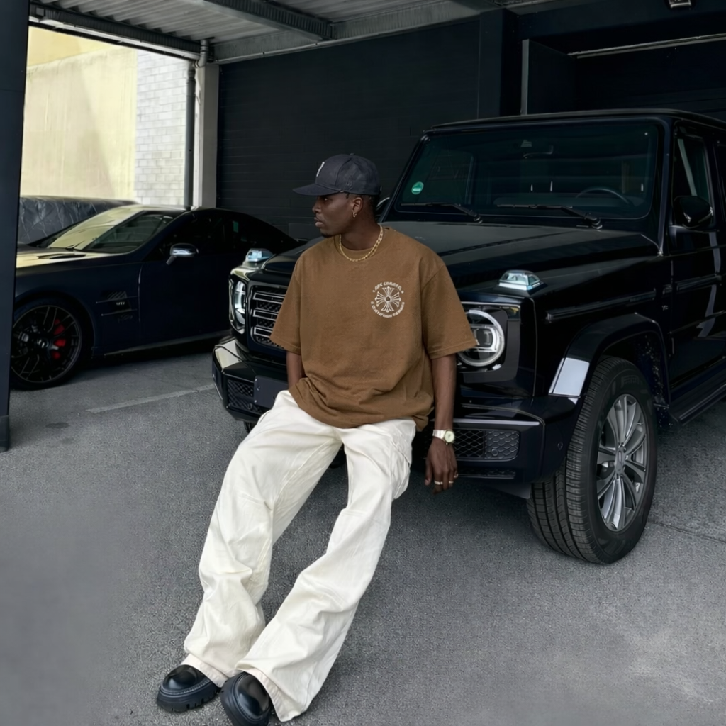 City Off Domes Empty Flower Brown T-shirt