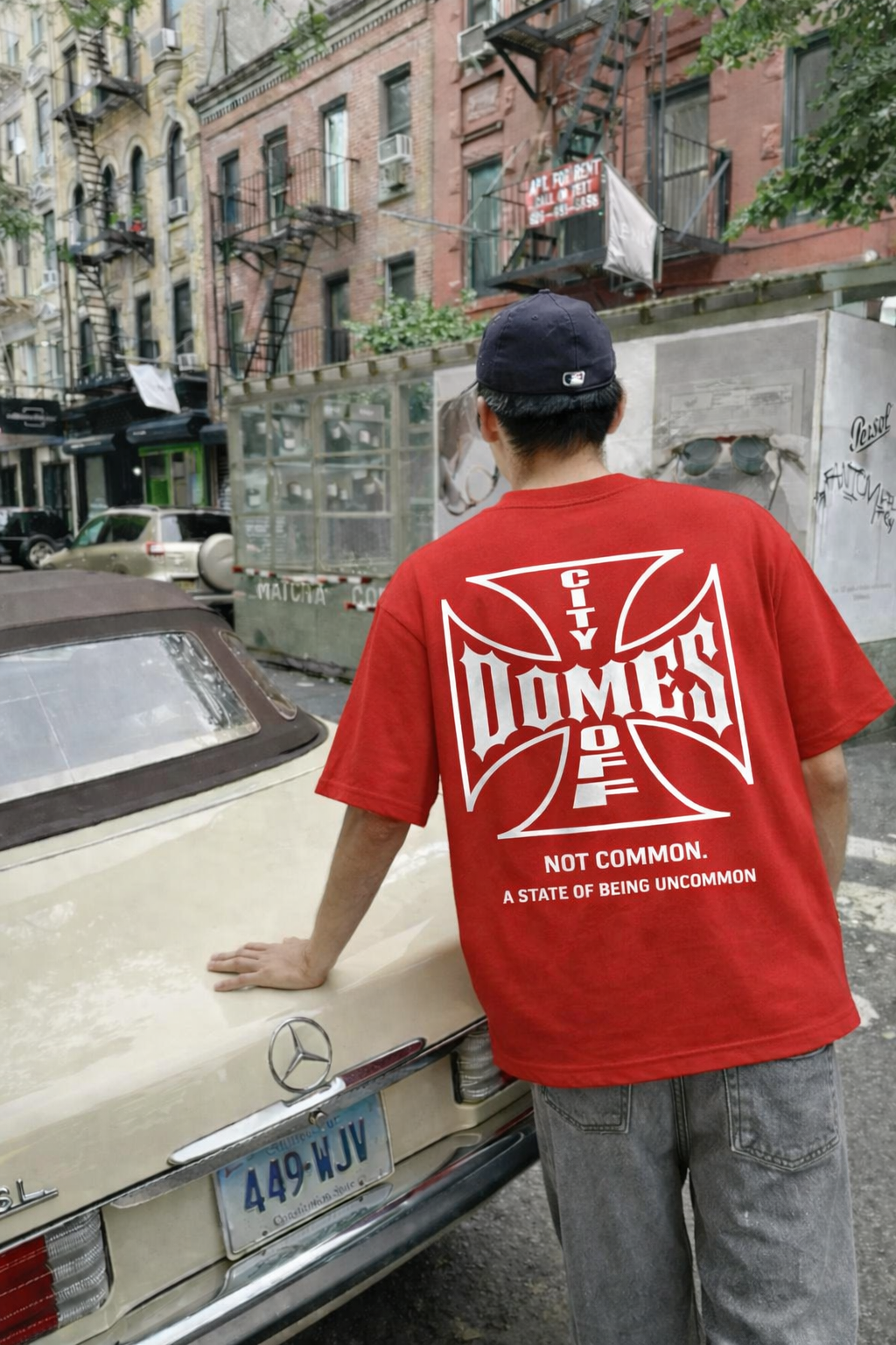 City Off Domes Not Common Red T-shirt