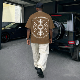 City Off Domes Empty Flower Brown T-shirt