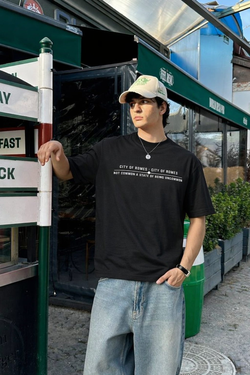 City Off Domes Double Fantasy Black T-shirt