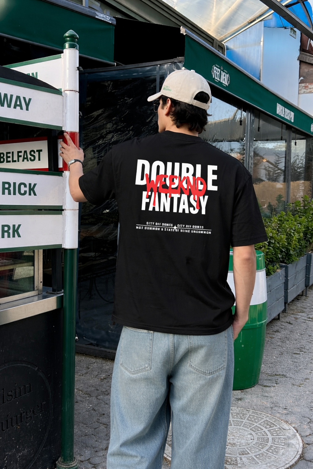 City Off Domes Double Fantasy Black T-Shirt
