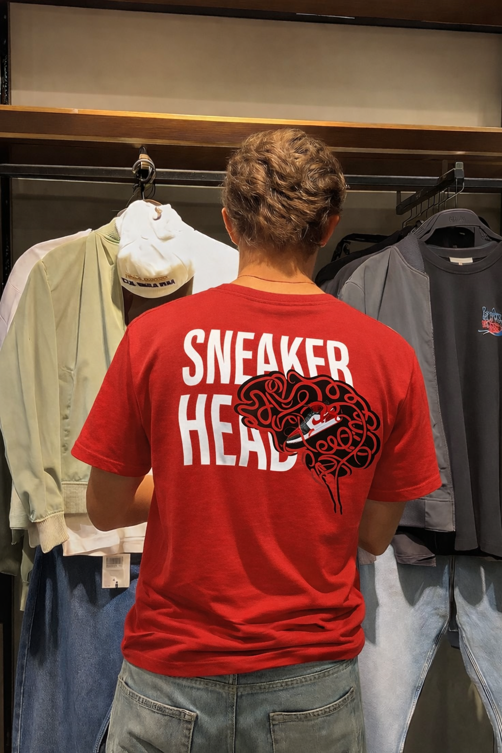 City Off Domes Hustle Brain RedT-shirt