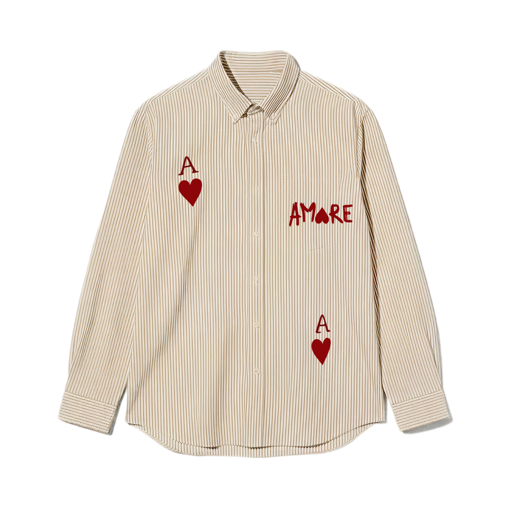 City Off Domes Aamore Beige Stripe Shirt