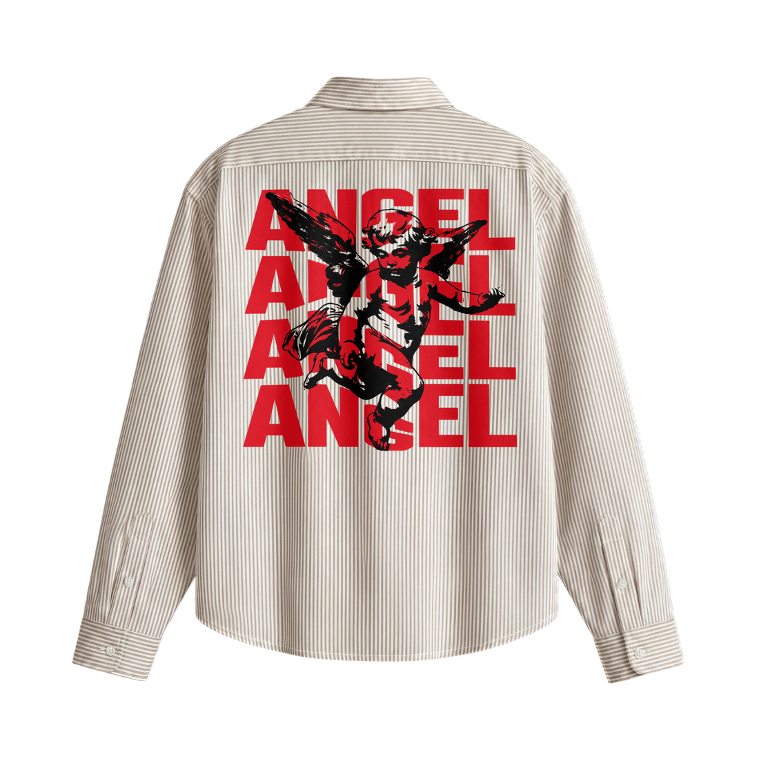 City Off Domes Angel Beige Stripe Shirts