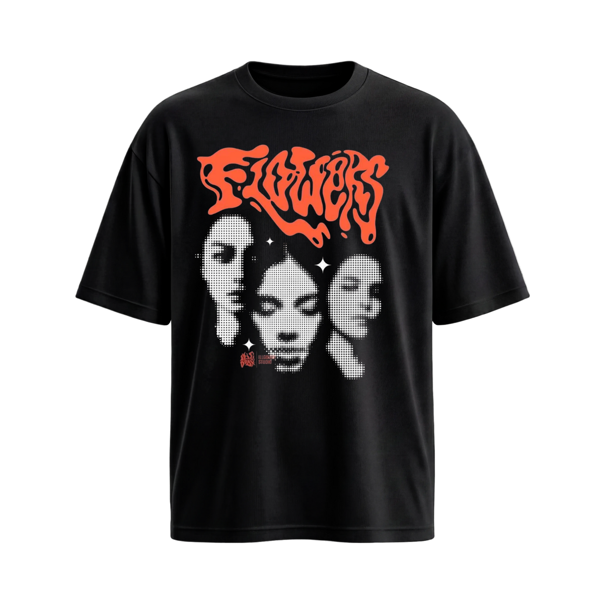 City Off Domes Archive Print Black T-shirt