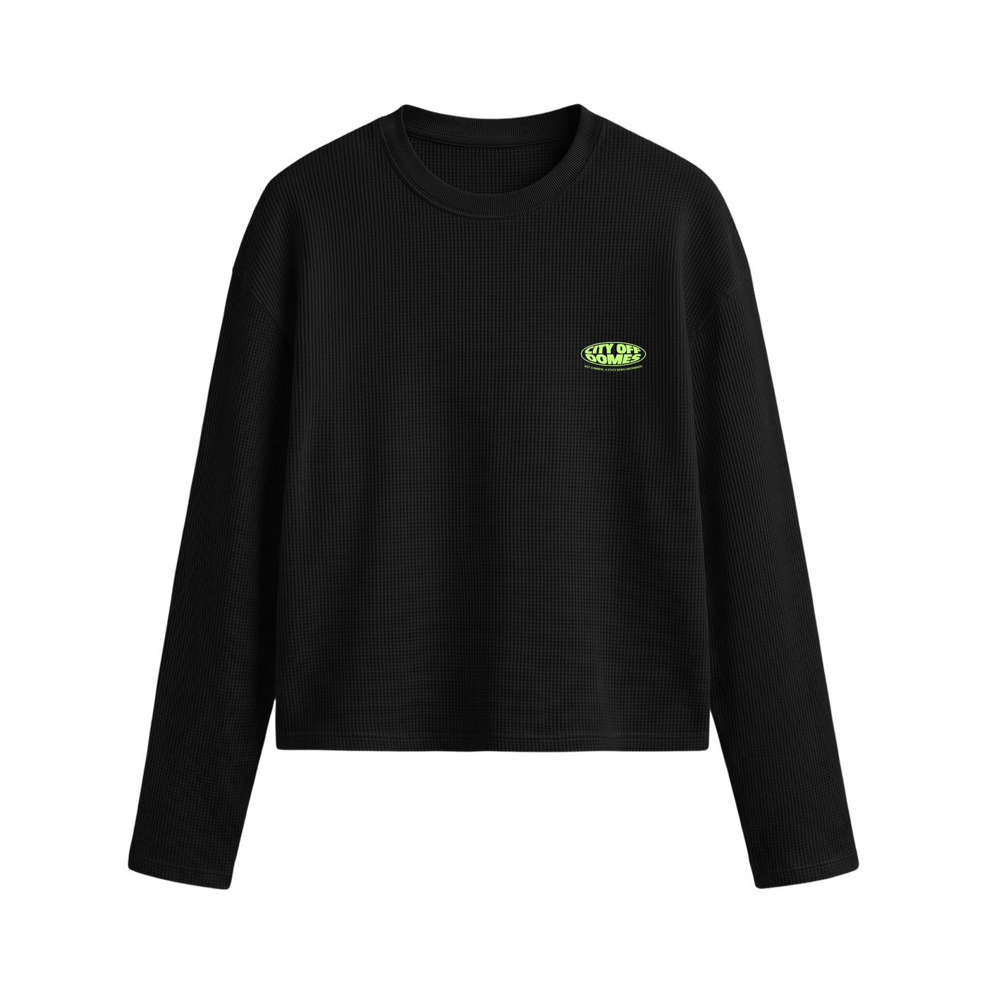 City Off Domes Barcode Waffle T-shirt Black