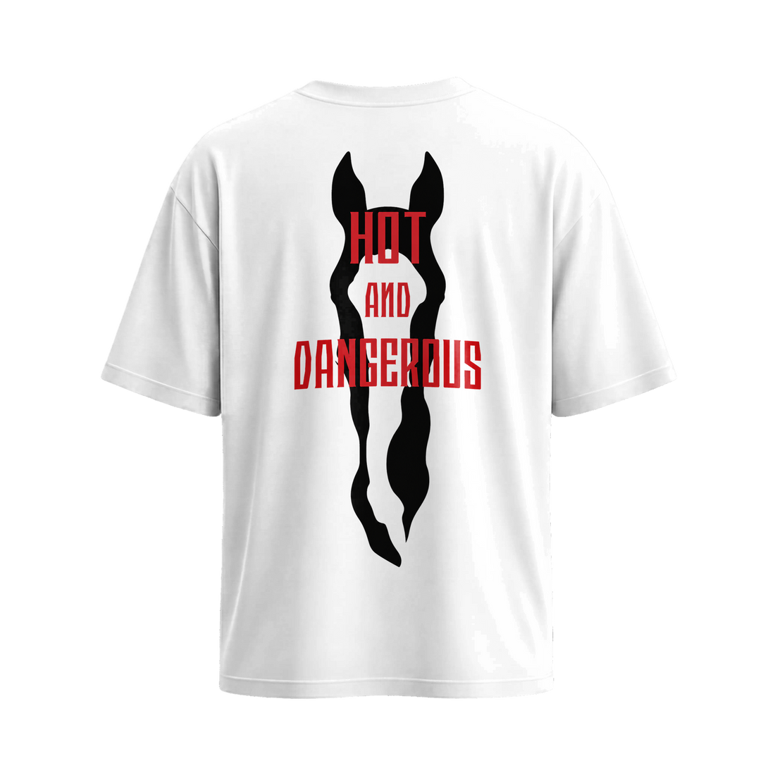 City Off Domes Black Hourse White T-shirt