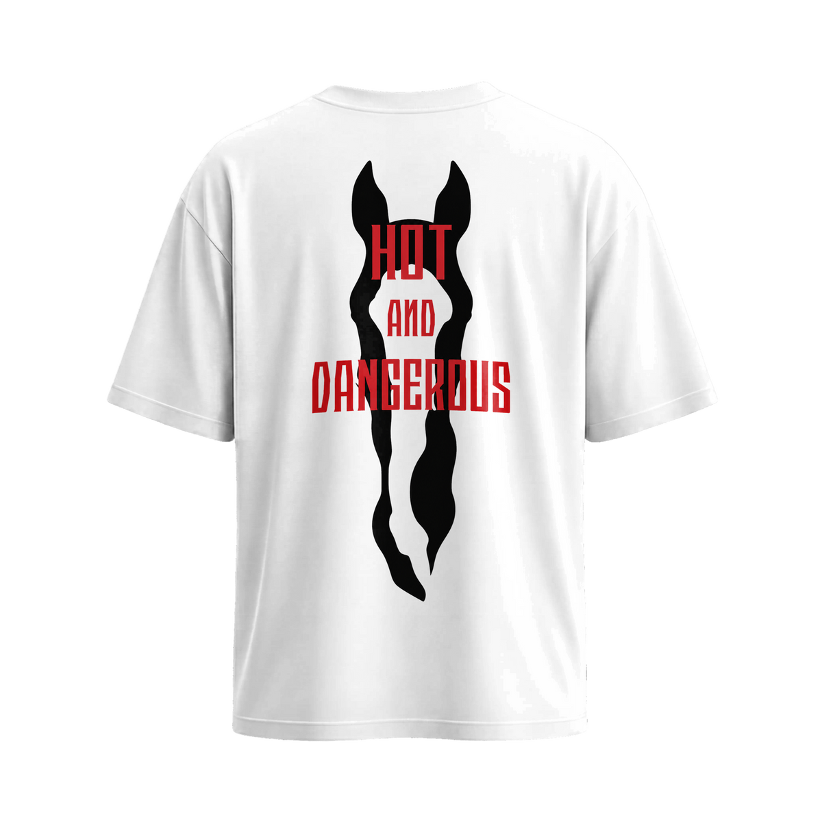 City Off Domes Black Hourse White T-shirt