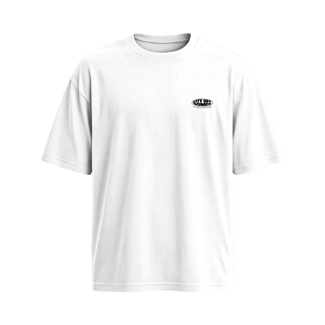 City Off Domes Black Hourse White T-shirt