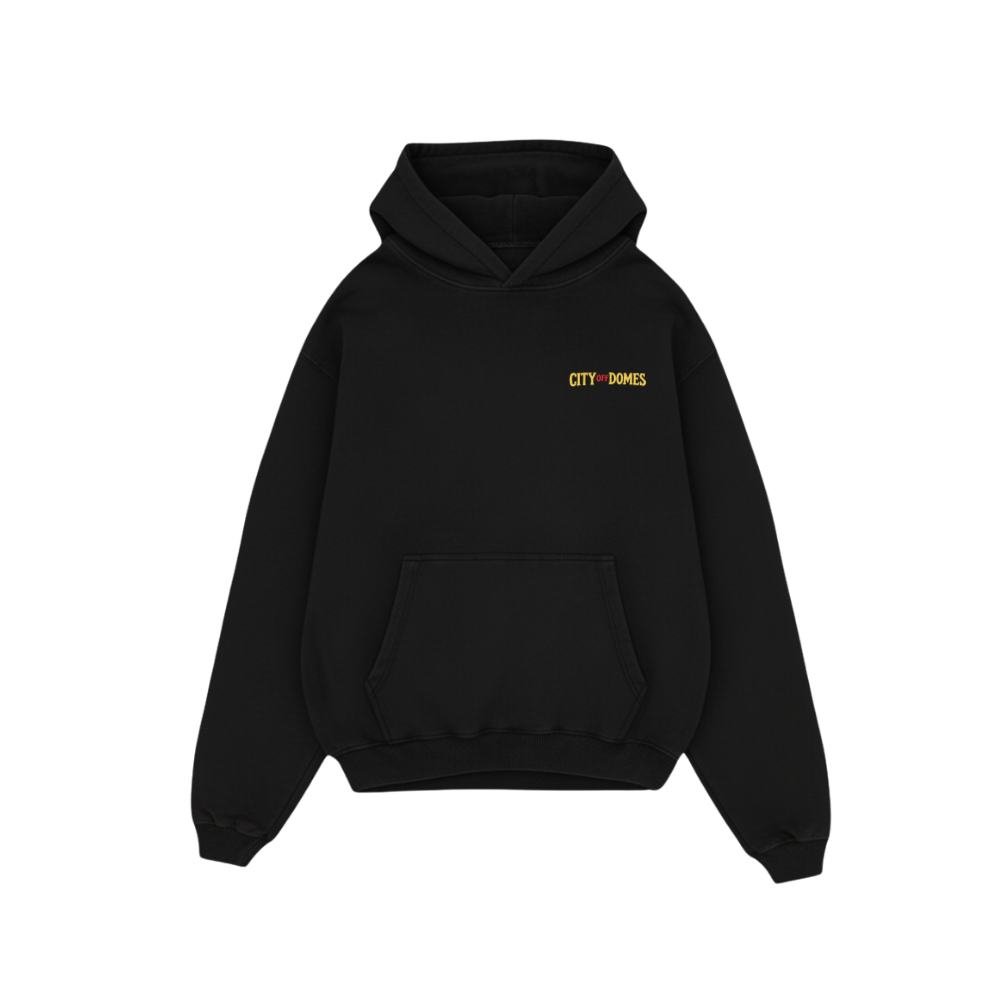 City Off Domes Cold World Black Hoddie