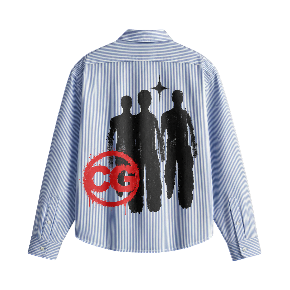 City Off Domes Concrete Dreams Blue Stripe Shirts