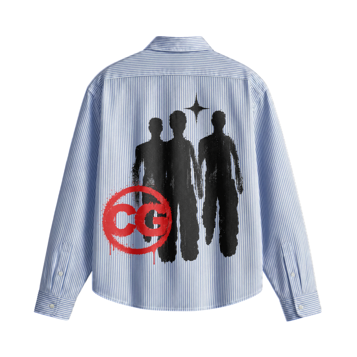 City Off Domes Concrete Dreams Blue Stripe Shirts