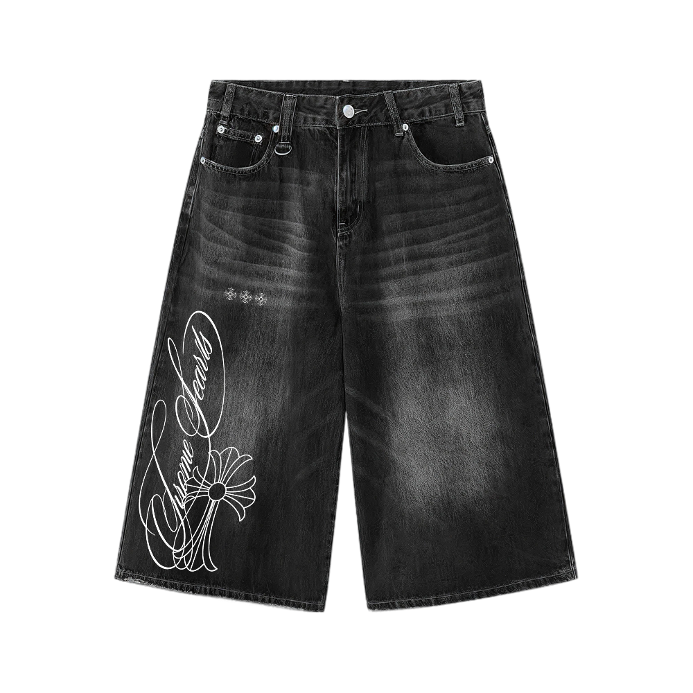 City Off  Domes Cross Legacy Jorts Black