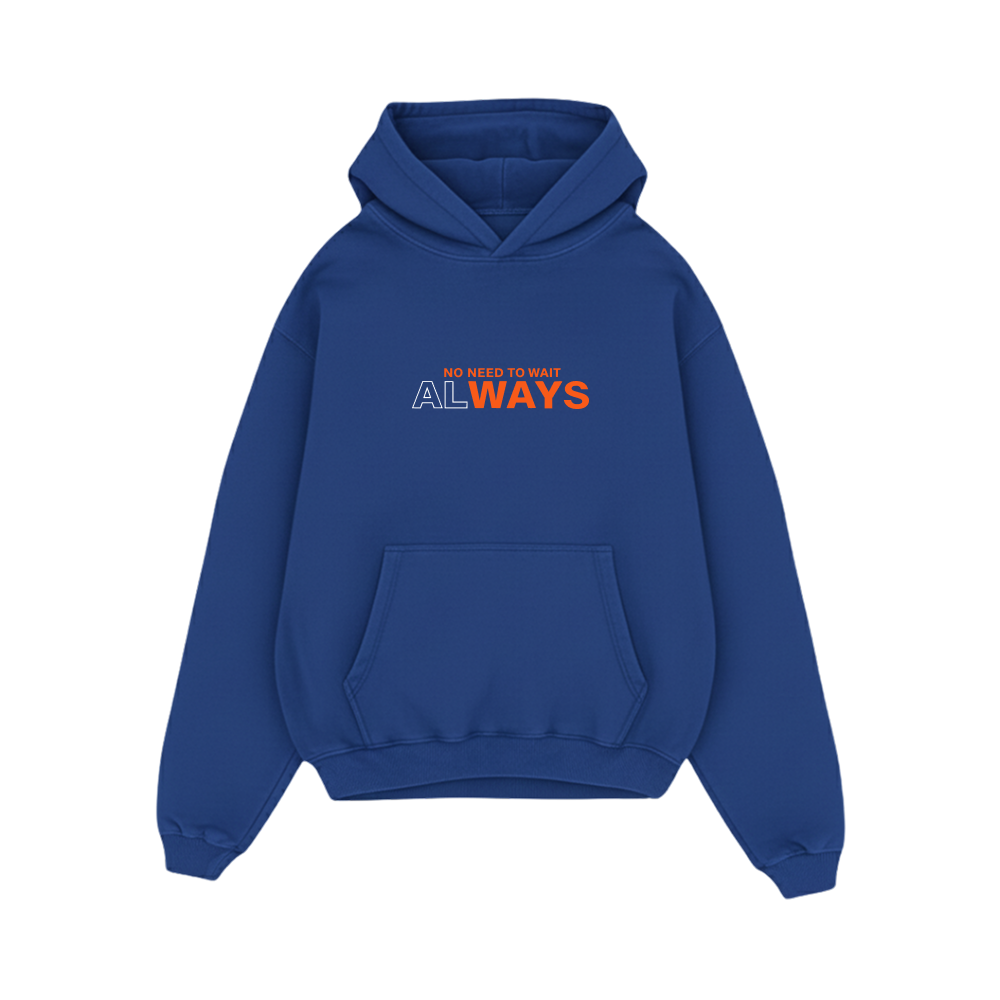 City Off Domes Digital Wave Blue Hoodie