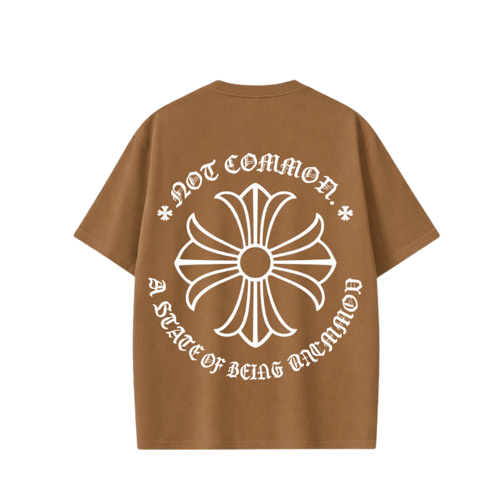City Off Domes Empty Flower Brown T-shirt