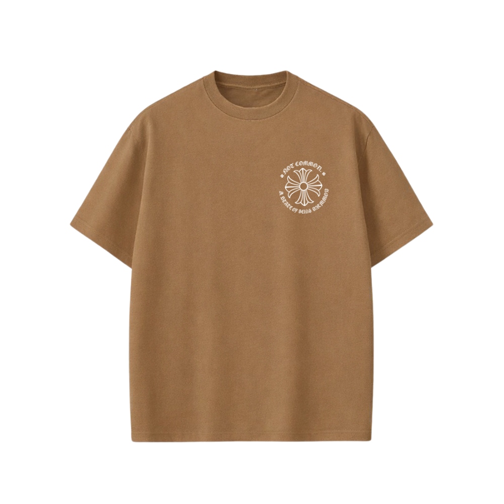 City Off Domes Empty Flower Brown T-shirt