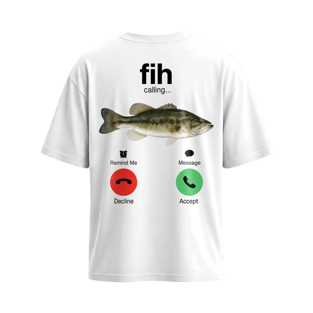 City Off Domes Fih Calling White T-shirt