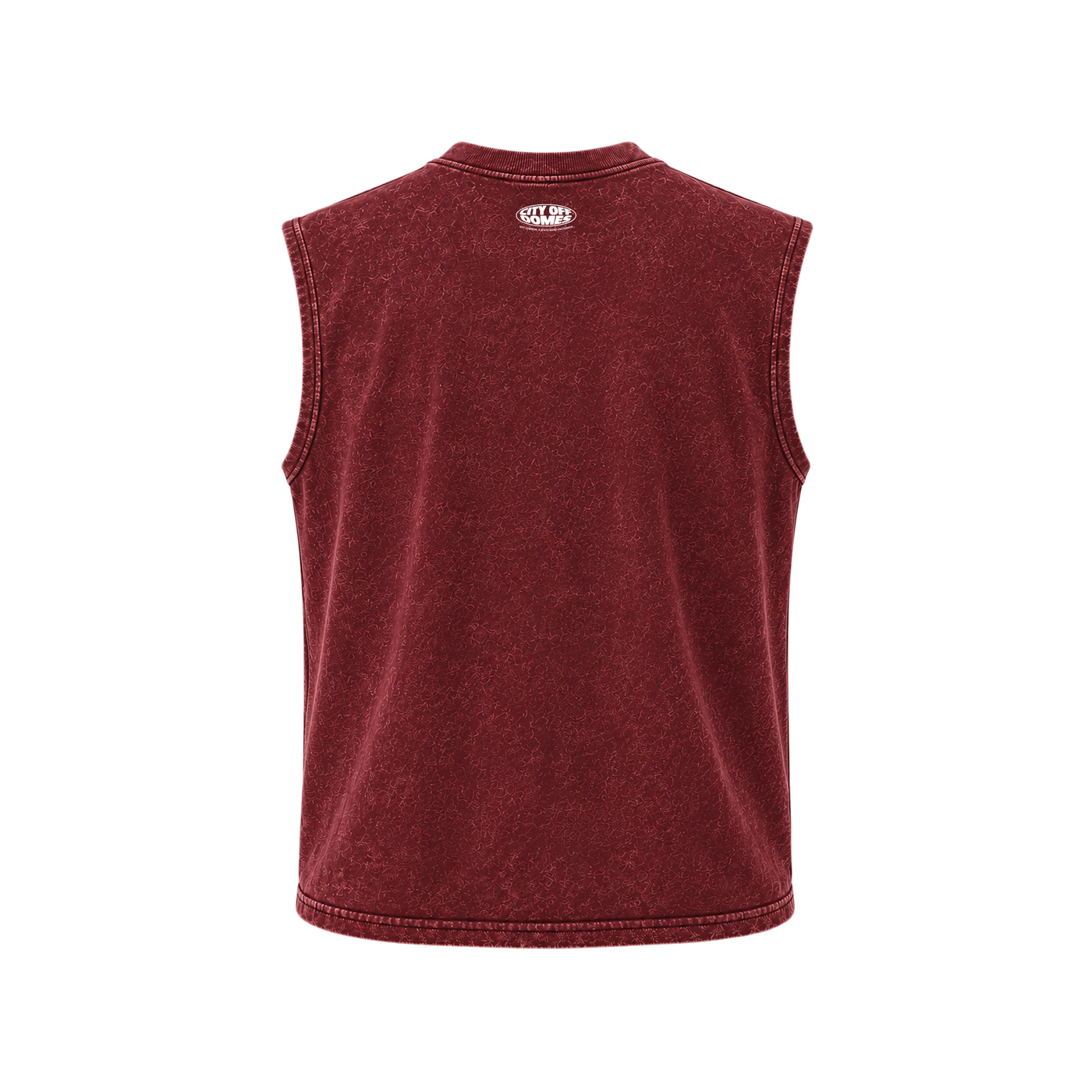 City Off Domes God's plan Tank Maroon