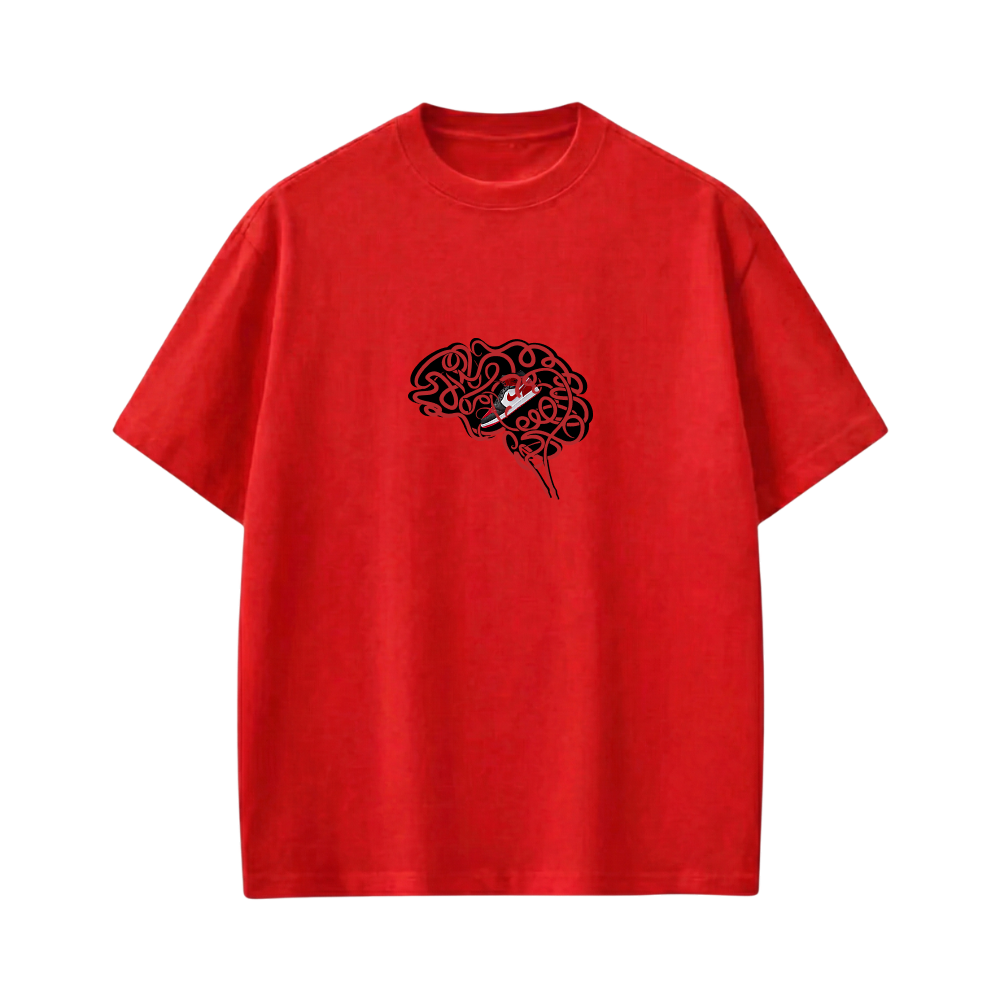 City Off Domes Hustle Brain RedT-shirt