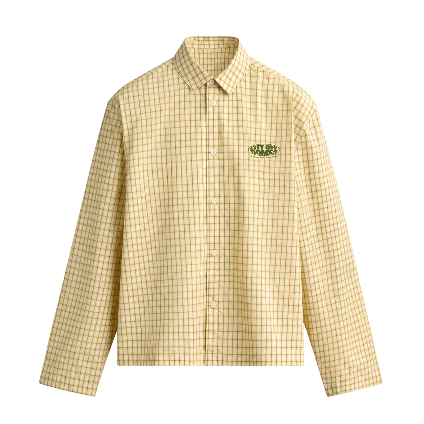 City Off Domes Mediterranean Olive Yellow Shirt