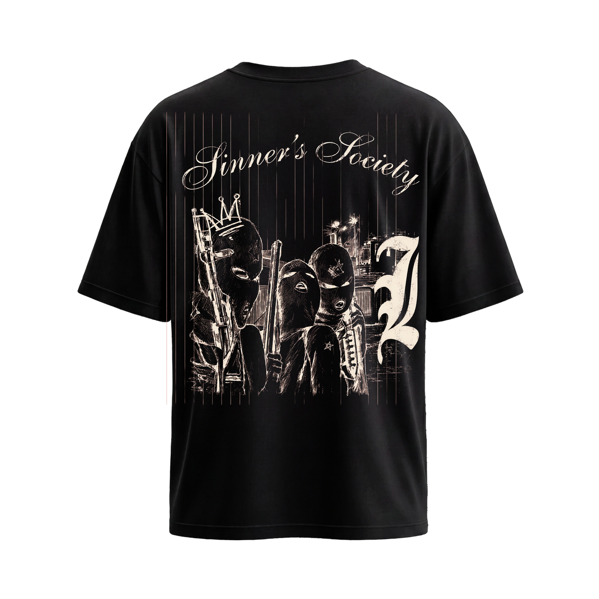 City Off Domes Midnight Mark Black T-shirt