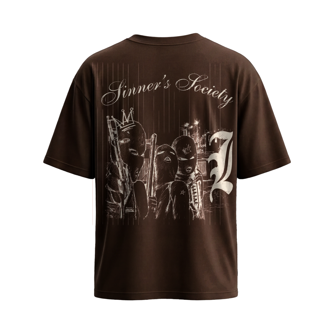City Off Domes Midnight Mark Brown T-shirt