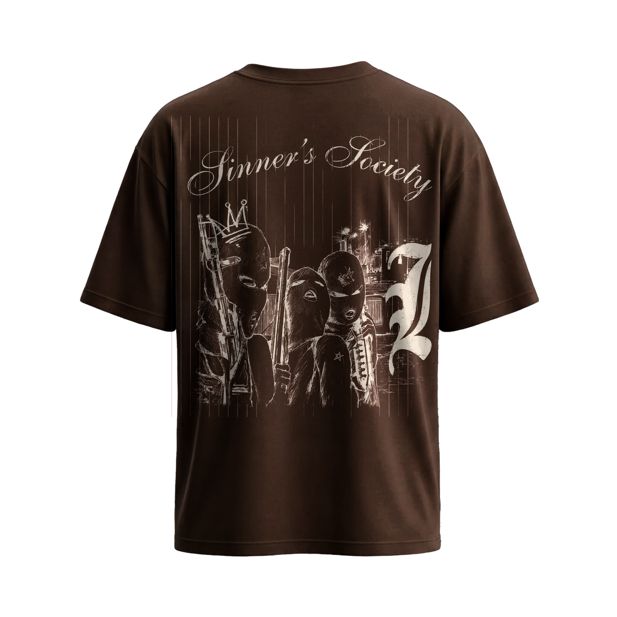 City Off Domes Midnight Mark Brown T-shirt