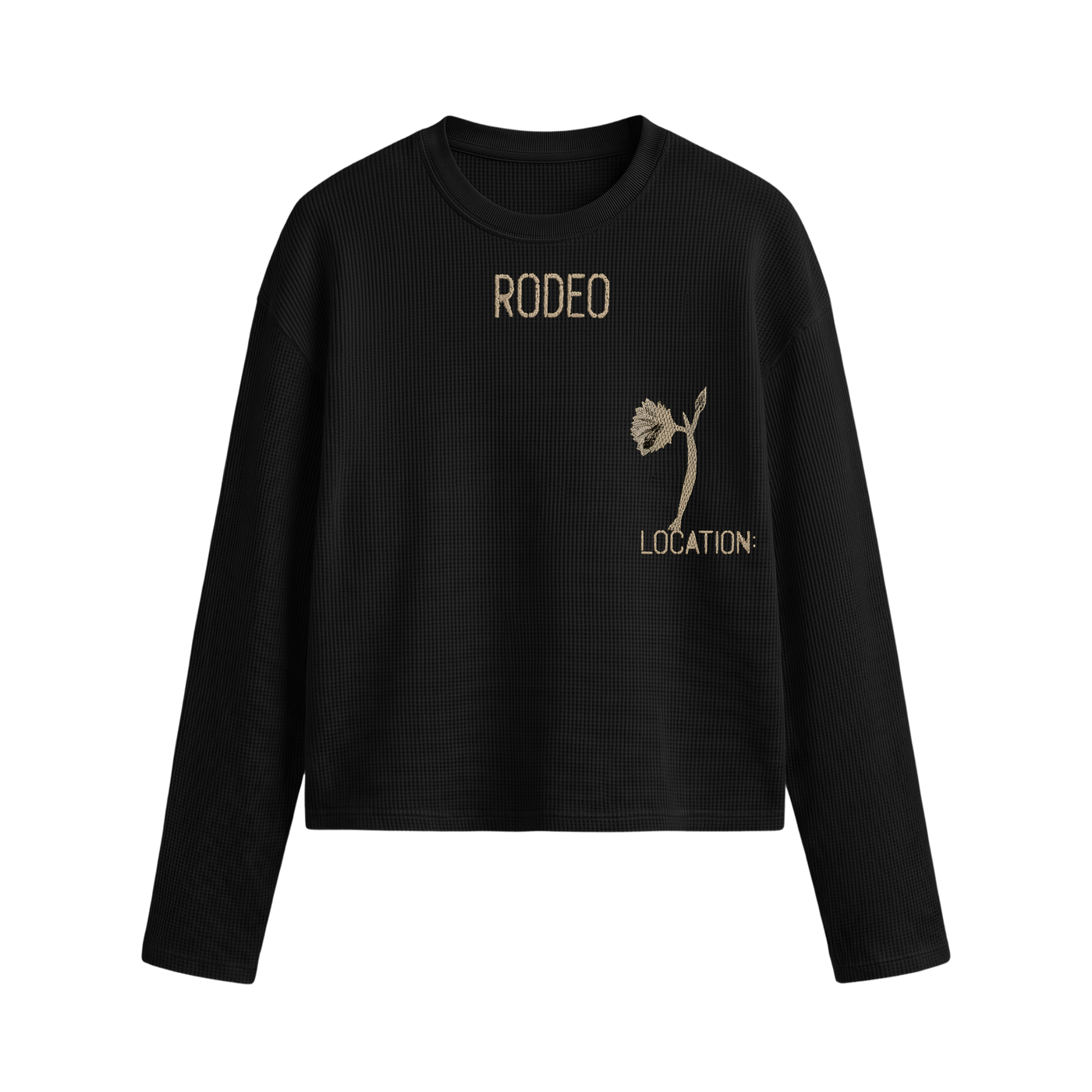 City Off Domes Mono Icon Waffle T-shirt Black