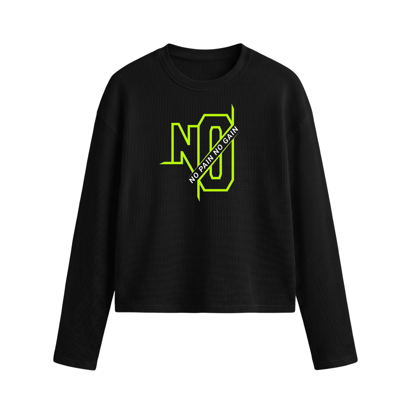 City Off Domes Neon Monogram Waffle T-shirt Black