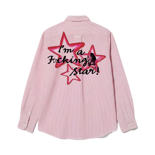 City Off Domes Rogue Star Pink Stripe Shirt