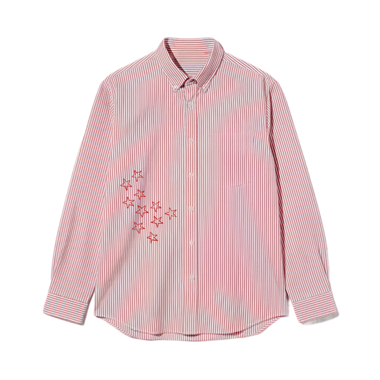 City Off Domes Rogue Star Pink Stripe Shirt
