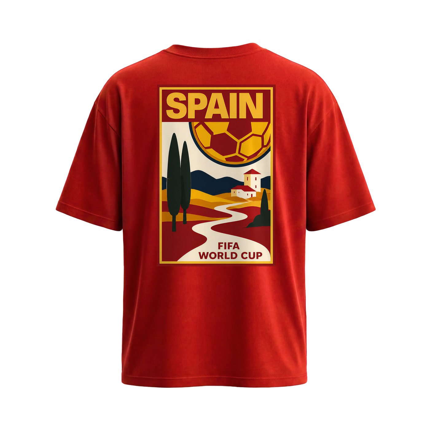 City Off Domes Sunset in Spain Red T-Shirt