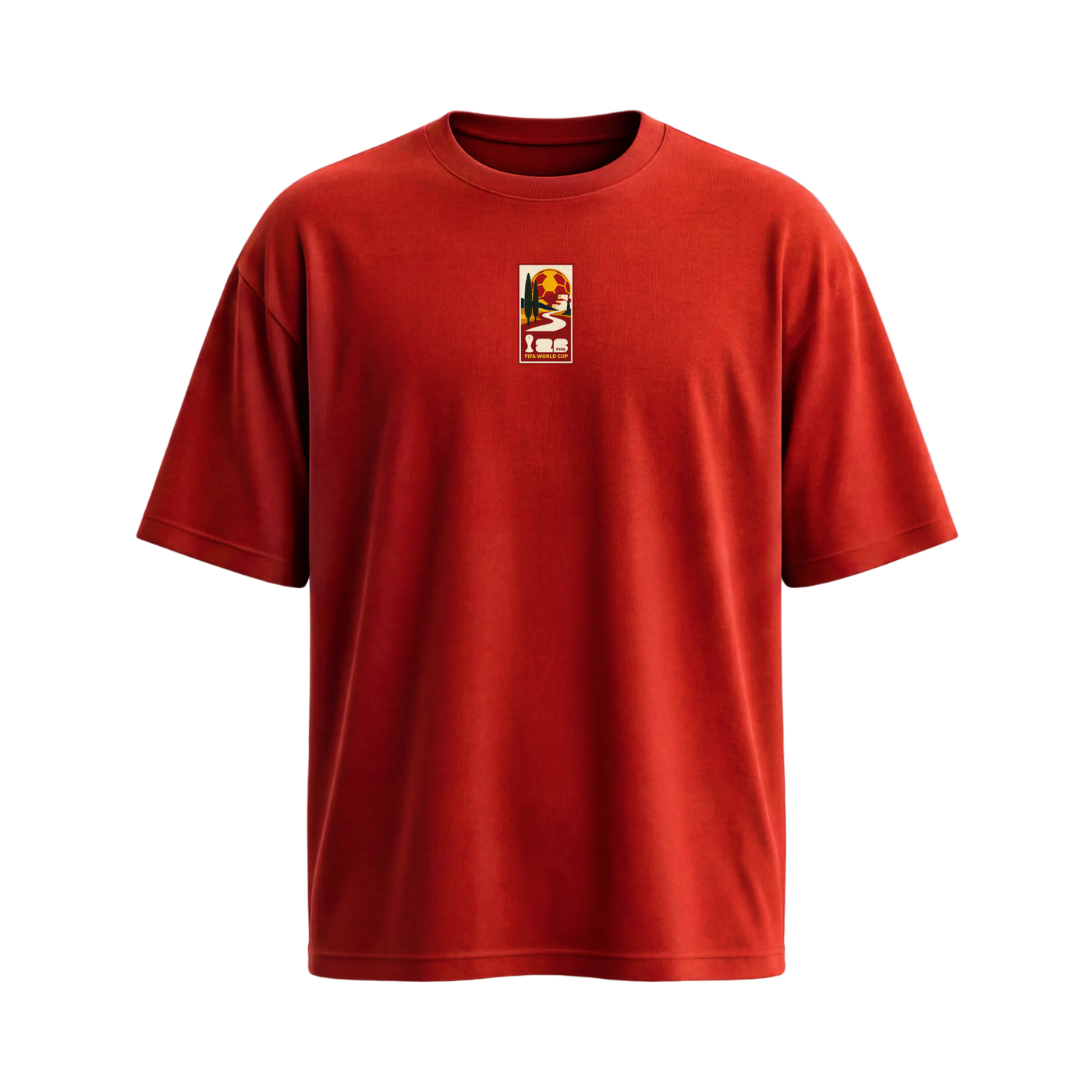 City Off Domes Sunset in Spain Red T-Shirt