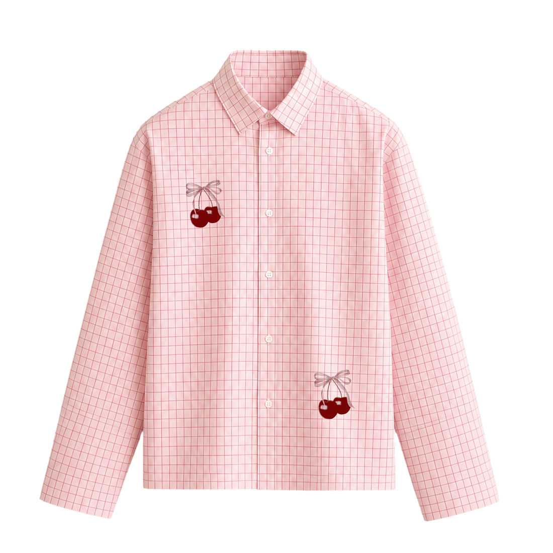 City Off Domes Twin Cherries Shirt Pink
