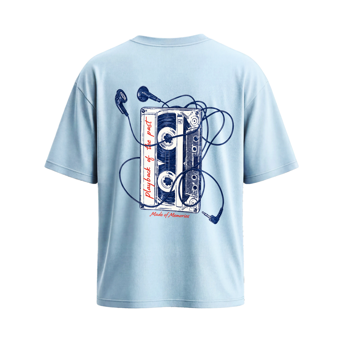 City Off Domes Vintage Label Ice Blue T-shirt