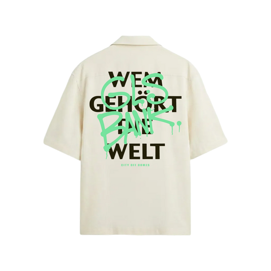 City Off Domes Vision Wear White Bowling Shirt