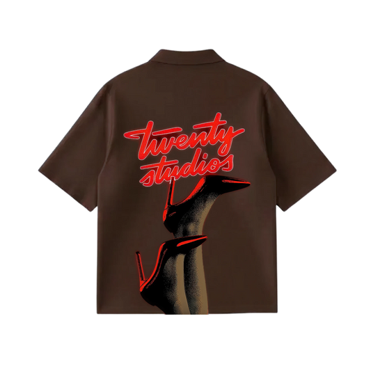 City Off Domes Zero Apologies  Brown Polo Quater Zip T-Shirt